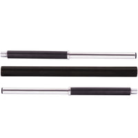 Thumbnail for A close up of barbell bars used in an adjustable barbell set