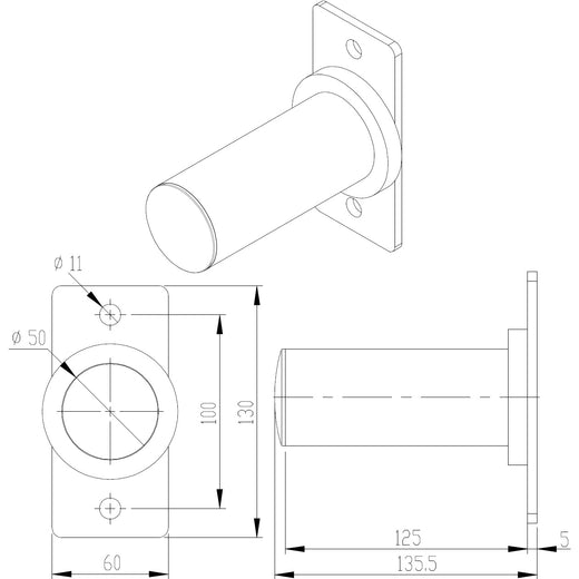 GM2 Pair of Olympic Fractional Weight Change Plate Storage Pole