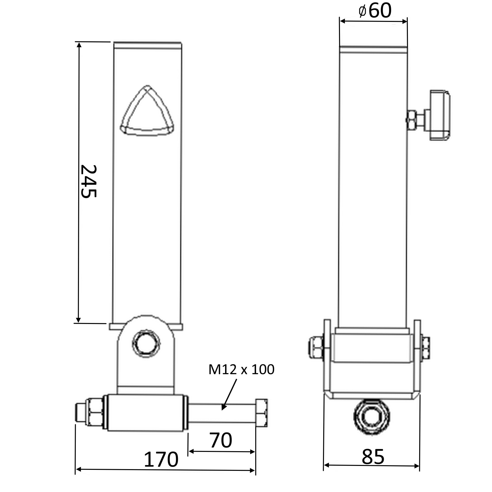 GM3 Olympic 2" Barbell Landmine Attachment
