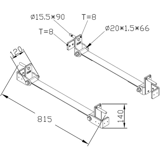 GM3 Power Rack Safety Straps with UHMW liners