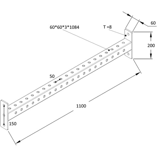 GM3 Rear Stabiliser Cross member Brace Bar